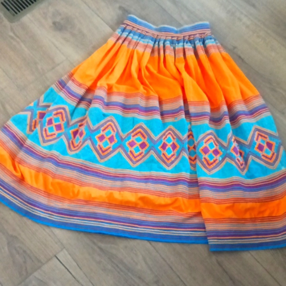 1950s Santa Fe Ballet Folklorico skirt handmade